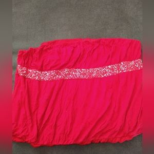 Lane Bryant sz 26/28 red w sequence detail tube top